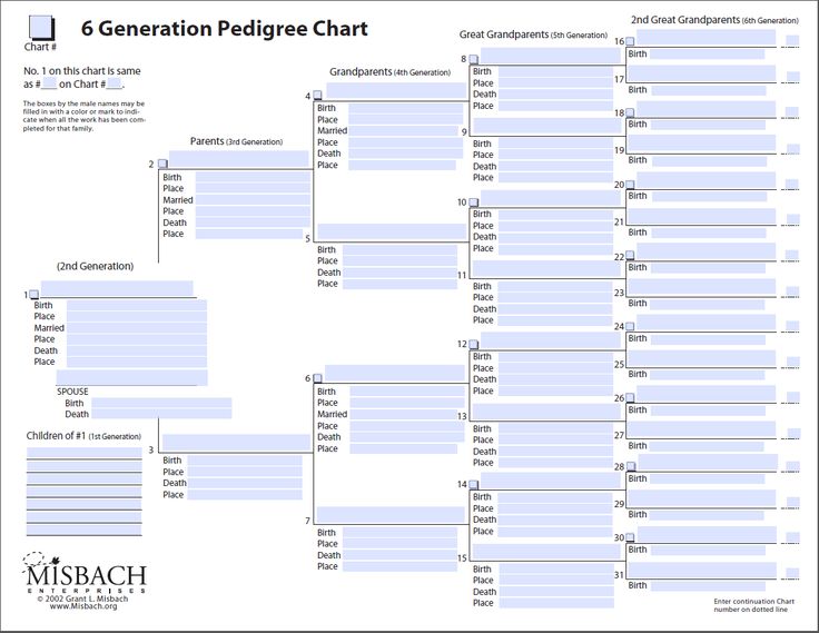 free family trees charts