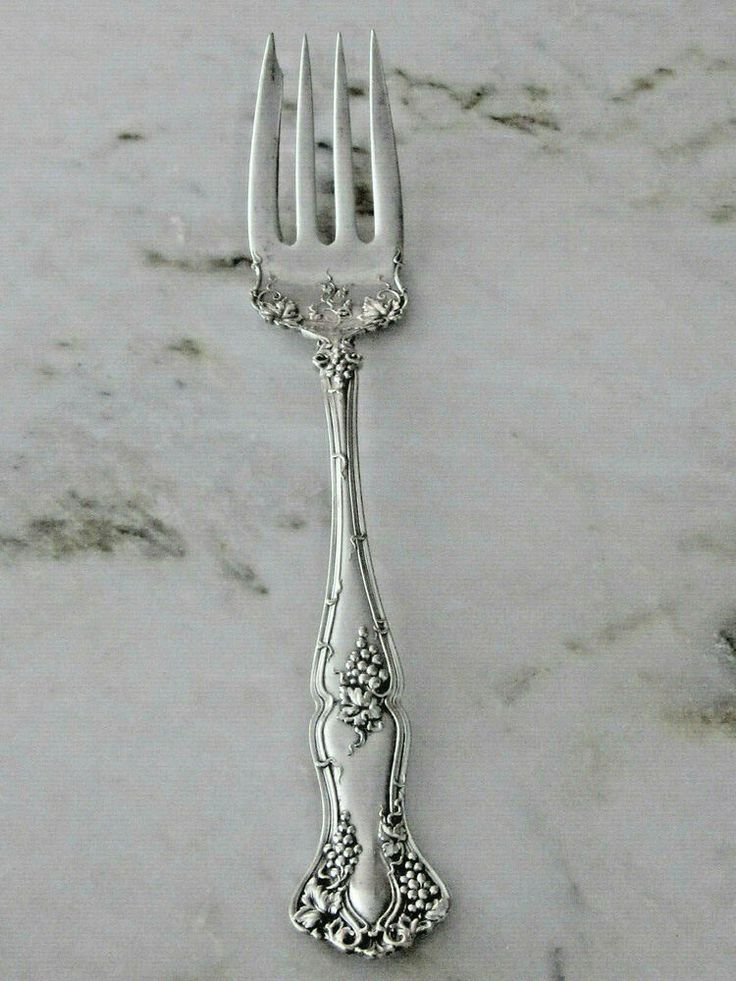 Cocktail Seafood Fork Vintage 1847 Rogers Bros First Love Silverplate IS Silver
