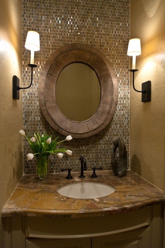 Lovely Bathroom Tile Backsplash Ideas Part - 12: Take Backsplash Tile In The Bathroom All The Way Up To The Ceiling. For The