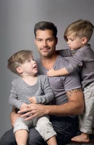 The Ricky martin twin sons very valuable Ricky martin twin sons