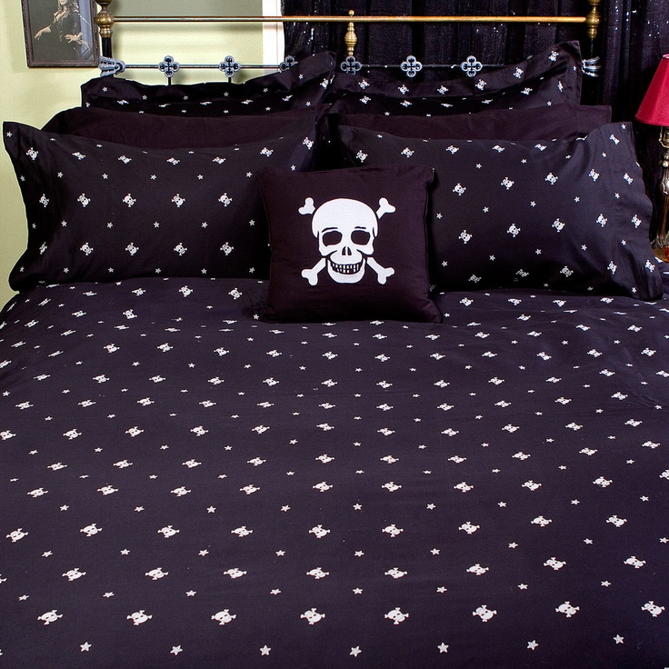 105 Best Bed Sets Images On Pinterest Skulls Bedrooms And Bedding Skullstar Comforter F Q Black By Sin In Linen