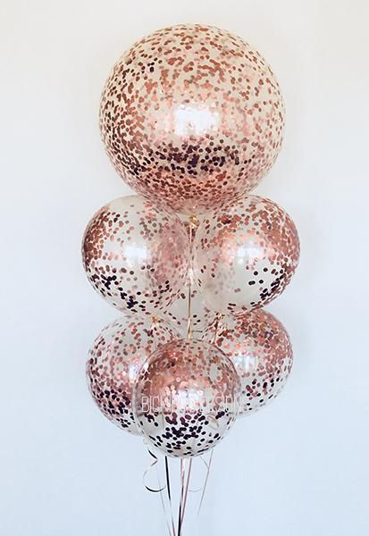 helium filled rose gold