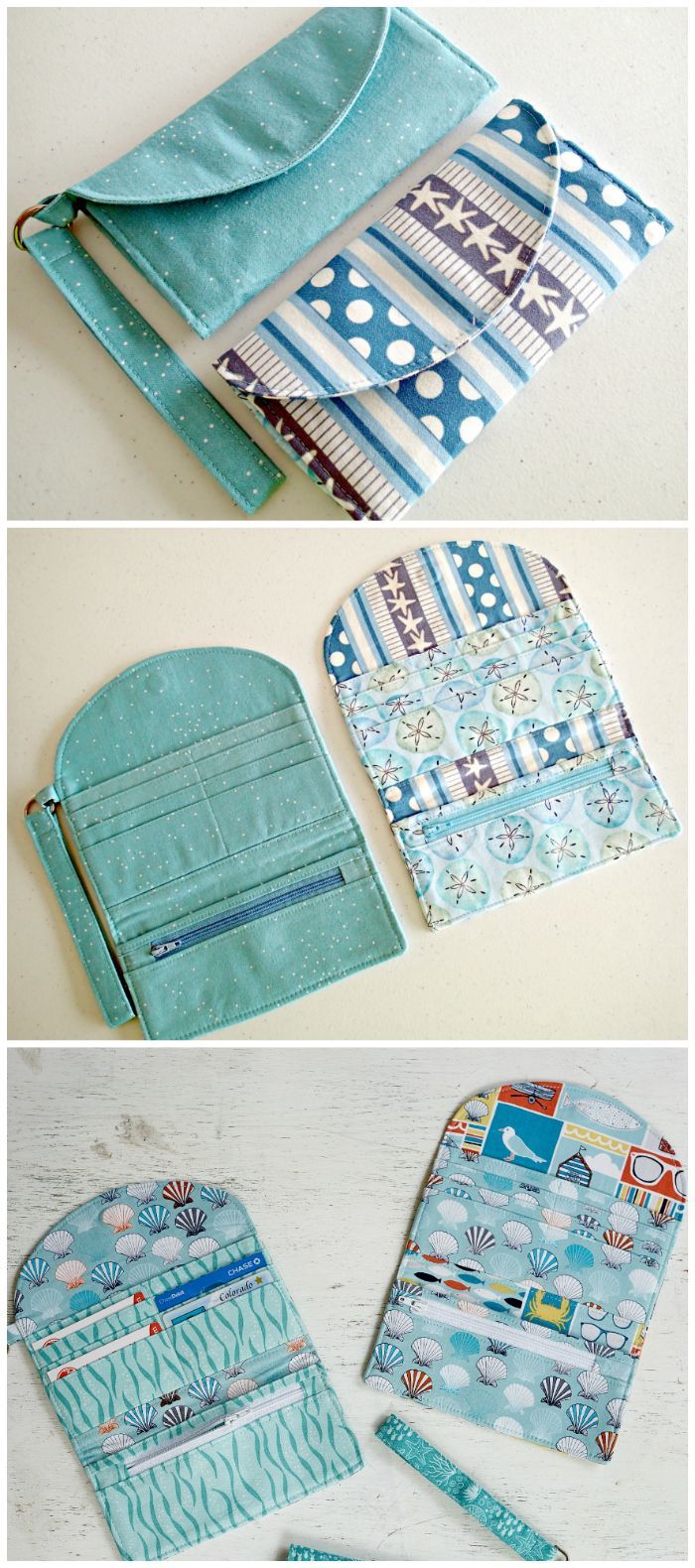 Learn how to sew wallets. 3 patterns included and the video tutorials show you … Learn how to sew wallets. 3 patterns included and the video tutorials show you …