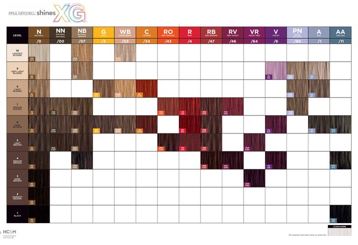 shines xg 6c google search hair color chart paul paul mitchell the color swatch chart
