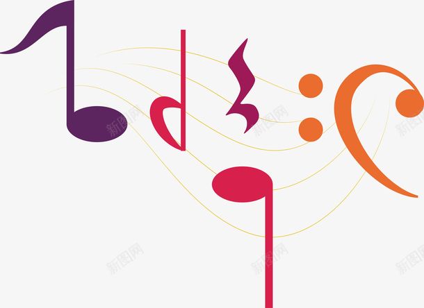 音符旋律音符图标矢量图高清素材七彩音符低音符号噪音符号气泡音符 音符旋律音符图标矢量图高清素材七彩音符低音符号噪音符号气泡音符