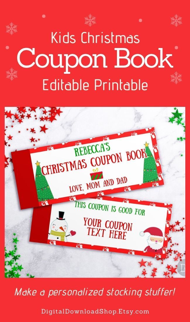 Kids Christmas Coupon Book Template Kids Coupon Book Etsy Christmas Kids Christmas Coupon Book Template Kids Coupon Book Etsy Christmas
