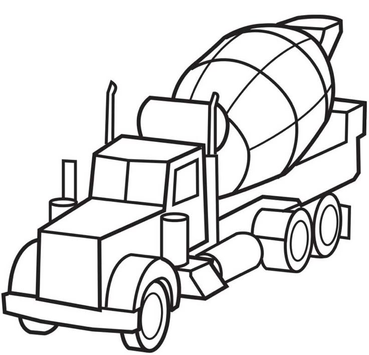 40 Free Printable Truck Coloring Pages Download | Cars coloring pages