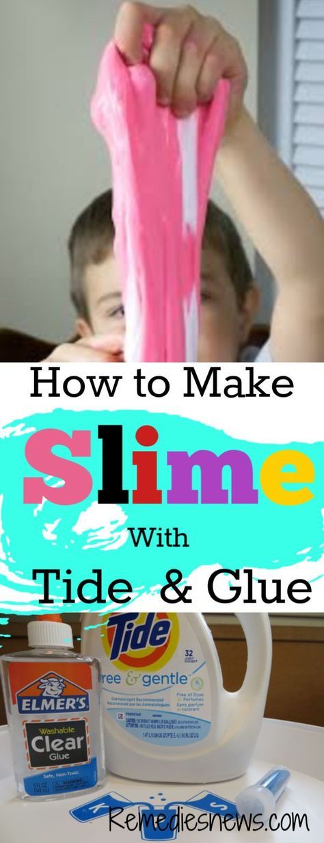 How to Make Slime with Laundry Detergent (Tide) and Glue