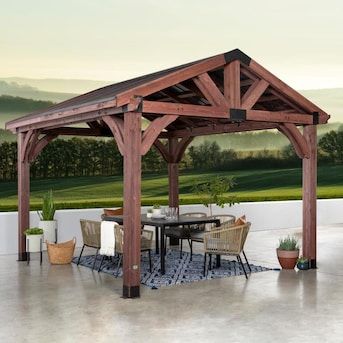 Backyard Discovery Arlington 12x12 Gazebo Lowes.com in ... Backyard Discovery Arlington 12x12 Gazebo Lowes.com in ... on Backyard Discovery Pavilion id=53843