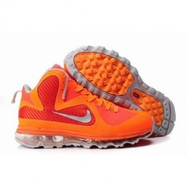 Unique Lebron James 9 x Air Max Fusion Men Basketball Shoes Orange/Grey 1001 $70.80