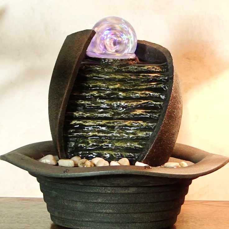 cascading steps tabletop fountain with led light indoor cascading steps tabletop fountain with led light indoor