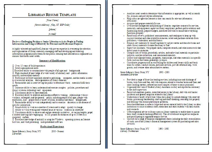 13 best work images on Pinterest Librarians, Resume examples and - librarian cv 13 best work images on Pinterest Librarians, Resume examples and - librarian cv