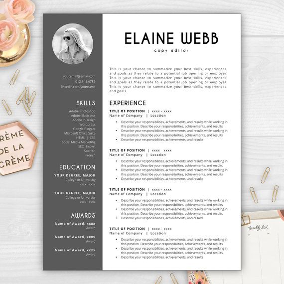 9 best Modern Resume Templates images on Pinterest Cover letter - great looking resume templates 9 best Modern Resume Templates images on Pinterest Cover letter - great looking resume templates