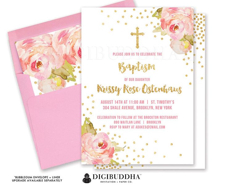diy baptism invitations