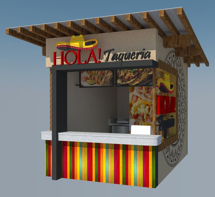 Food Stall Design 3D Sketchup Downloadable Complete Concept Food Food Stall Design 3D Sketchup Downloadable Complete Concept Food