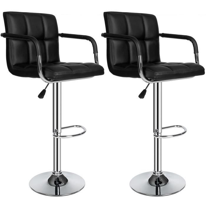 tabouret de bar lot de 2 tabourets de bar chaise de bar noir en 2021 tabouret de bar tabouret de bar reglable chaise bar