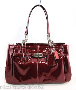 Coach Chelsea Wine Red Jayden Patent Leather East West Carry All Bag Coach Chelsea Wine Red Jayden Patent Leather East West Carry All Bag 17855 358 Ebay Great Ideas Pinterest Bags And Handbags