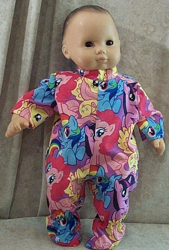Doll Clothes Baby Made2 Fit American Girl Boy 15/" Bitty Overalls Shirt Dots Blue