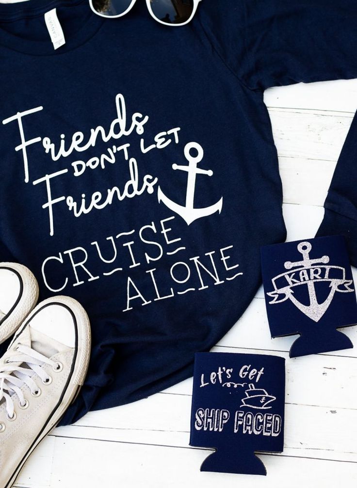 Download DIY Personalized Koozies & Cruise Shirts with 2 FREE SVG Files! | Cruise shirts funny, Group ...