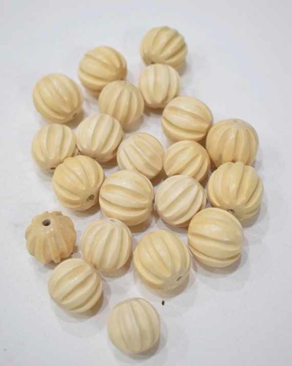 Beads White Buri Nut Philippine 12mm Beads
