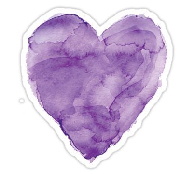purple heart sticker by rhombuser in 2021 heart stickers