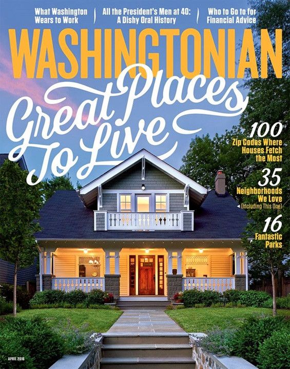 I love the script typeface behind the house and arching over. I feel like it wraps the image nicely.