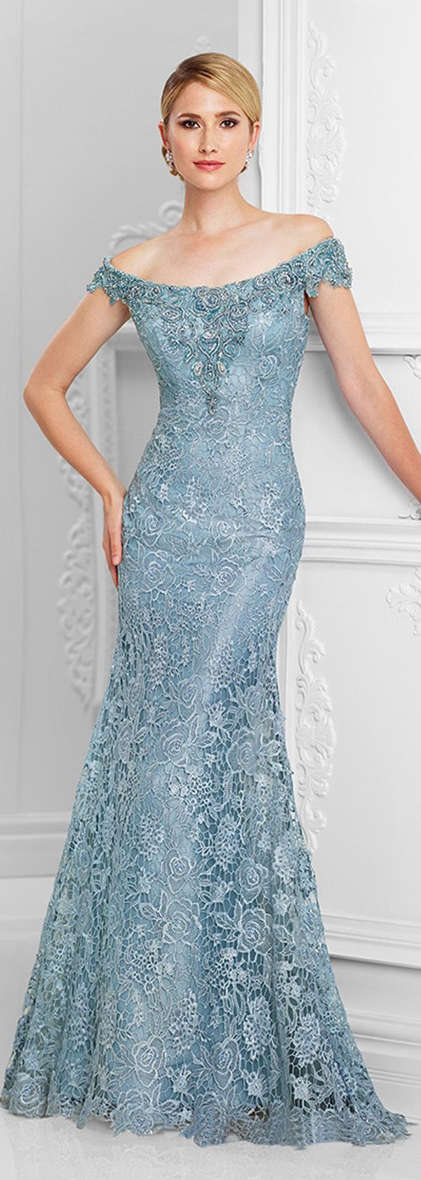 Romantic Lace Off-the-shoulder Neckline Mermaid Mother Of The Bride Dresses With…