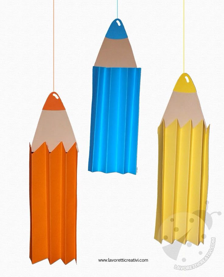 Matite A Fisarmonica Addobbi Aula Scuola | Progetti Di Arte In Età Prescolare, Scuola, Aula