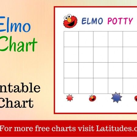 elmo potty chart