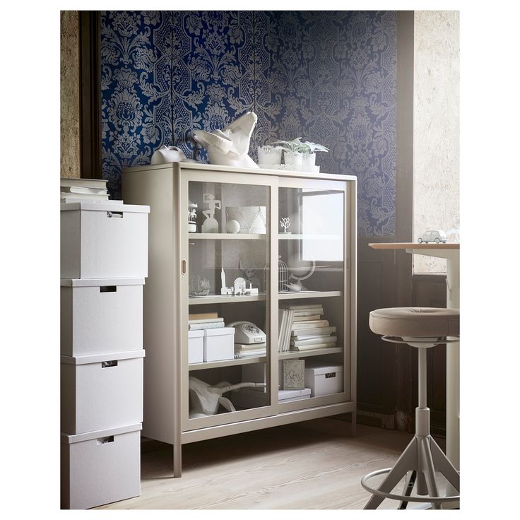IdÅsen Cabinet With Sliding Glass Doors Ikea Vitrinekast Glazen Schuifdeur IdÅsen Cabinet With Sliding Glass Doors, Sliding Door Storage Cabinet Ikea