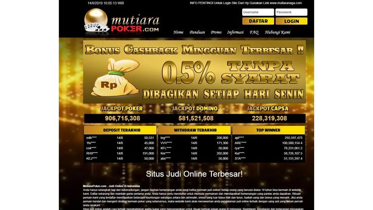 Link alternatif mutiarapoker terbaru menyediakan poker