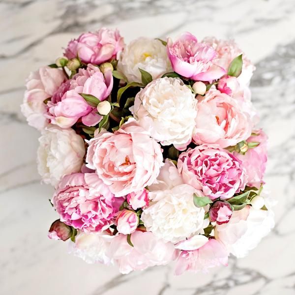 Realistic Artificial Luxury Faux Silk Peony Flowers Bunch 3 Large White Peonies Realistic Artificial Luxury Faux Silk Peony Flowers Bunch 3 Large White Peonies