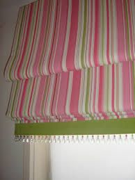 Striped Pink And Green Roman Gets The Wow Treatment With Striped Pink And Green Roman Gets The Wow Treatment With Addition Of Banding Gl Beads Blinds Pinterest