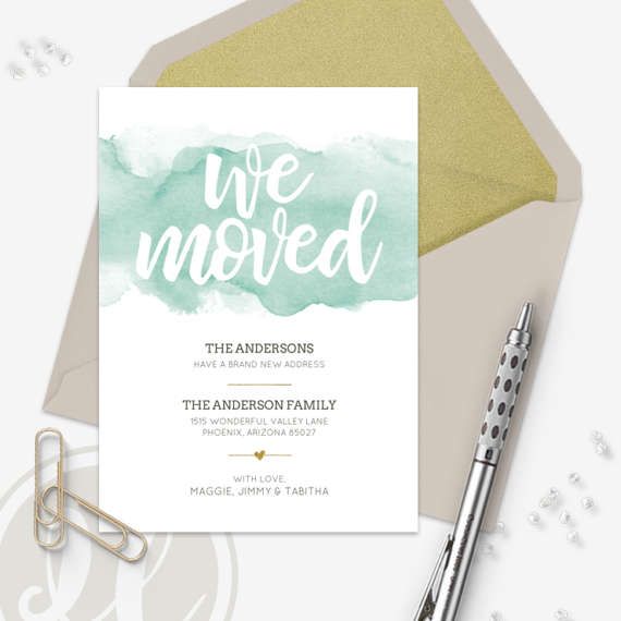 30 best new address cards images on Pinterest Moving - change of address templates 30 best new address cards images on Pinterest Moving - change of address templates