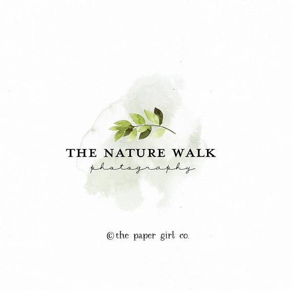 photography logo herb logo leaf logo organic logo soap logo premade logo