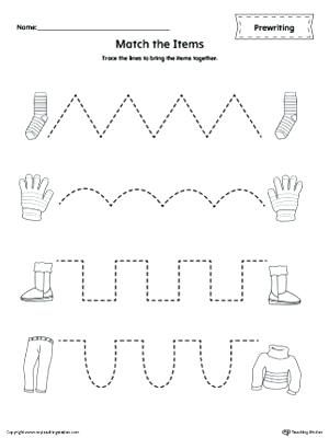 pre writing strokes worksheets matching items tracing worksheet tracing