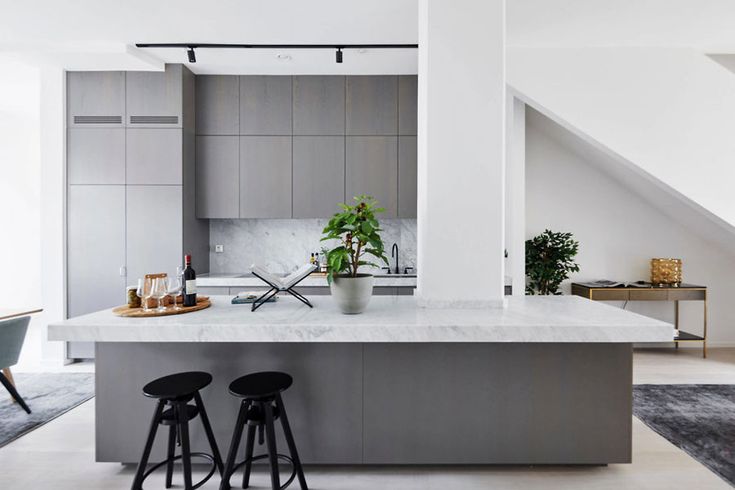 Inspirerend mooie open keuken met eiland | Keuken met ...