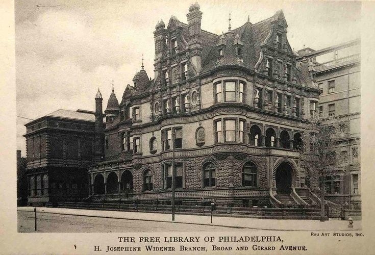 H Josephine Widener Branch of Free Library of Phila Broad Girard Ave H Josephine Widener Branch of Free Library of Phila Broad Girard Ave