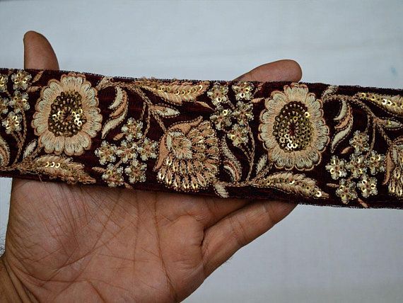 Decorative Trim/ Indian Sari Border/ Beautiful Sari Trim/ Ribbon/ Lace ST1564 Decorative Trim/ Indian Sari Border/ Beautiful Sari Trim/ Ribbon/ Lace ST1564