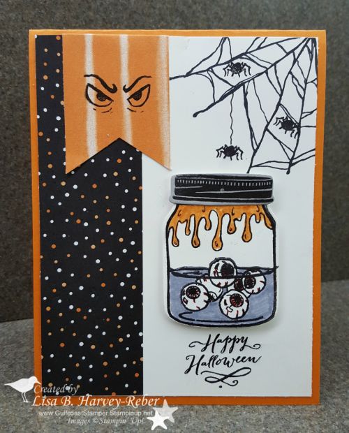 Halloween Card Making Ideas Part - 32: Jar Of Haunts U0026 Ghoulish Grunge Halloween Card - SU. Halloween Cards ...