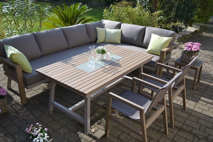 Enviro wood ecklounge 2 chaises table de milan Lounge möbel
