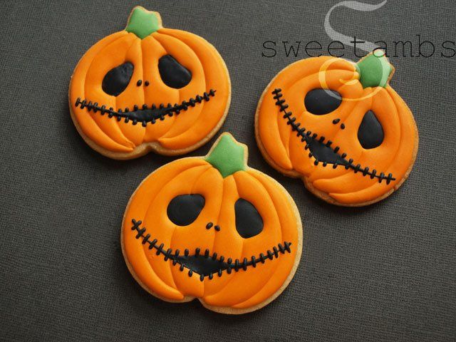 halloween cookies jack skellington jack olanterns