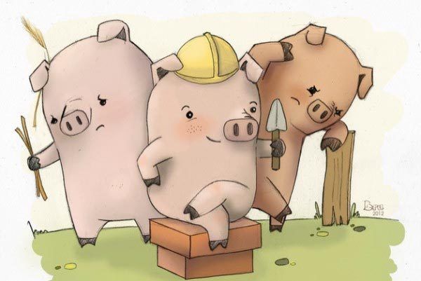 Los Tres Cerditos El Mejor Cuento Del Mundo Pequeocio Cerditos Cuentos Infantiles De Animales Cuentos Populares Para Niños