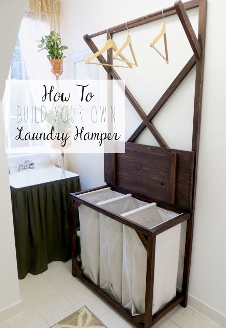 Diy Tutorial For Making Your Own Laundry Sorting Hamper Hanging Diy Tutorial For Making Your Own Laundry Sorting Hamper Hanging Rod The Project Lady Bloggers To Follow Woodworking Projects Furniture
