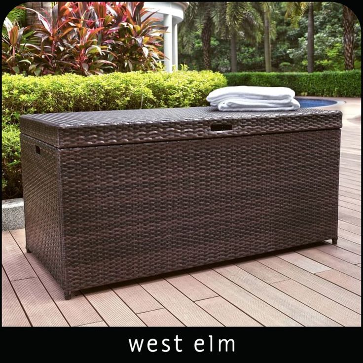 Latitude Run Adelita Wicker Towel Valet Pool Towels Patio Storage Adelita Wicker Towel Valet, Crosley Palm Harbor Outdoor Wicker Towel Valet With Sand Cover