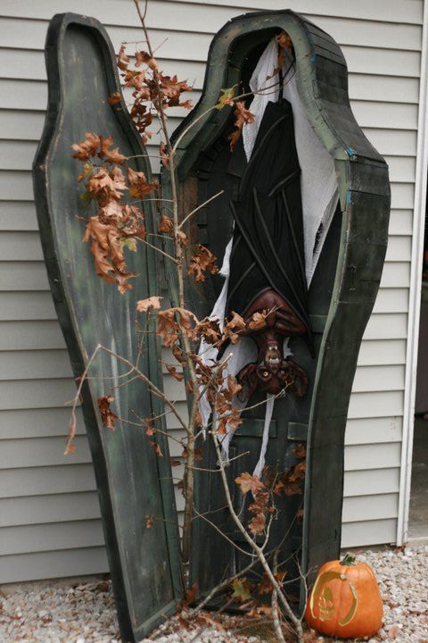 coffin halloween decor
