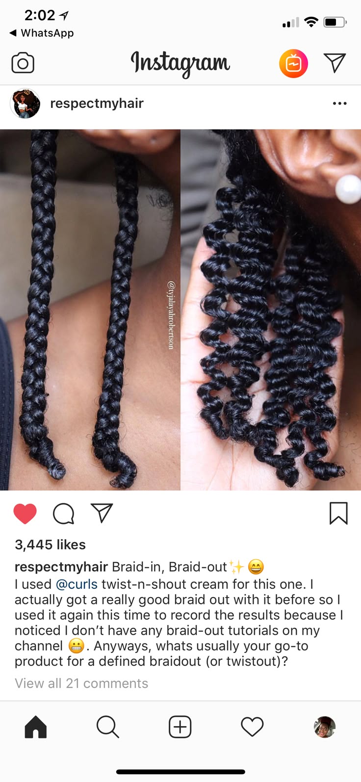 Lovely braid-out outcomes! #naturalhair Lovely braid-out outcomes! #naturalhair