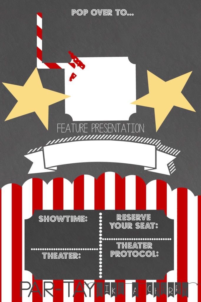 theater invitations