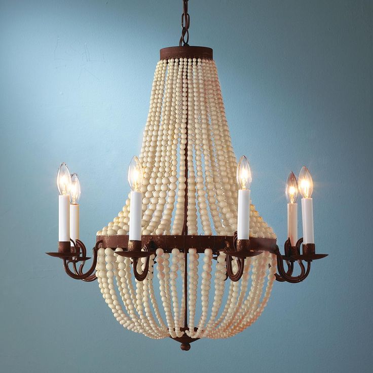 69 Best Chandeliers Images On Beaded Cream Rusted Bead Chandelier