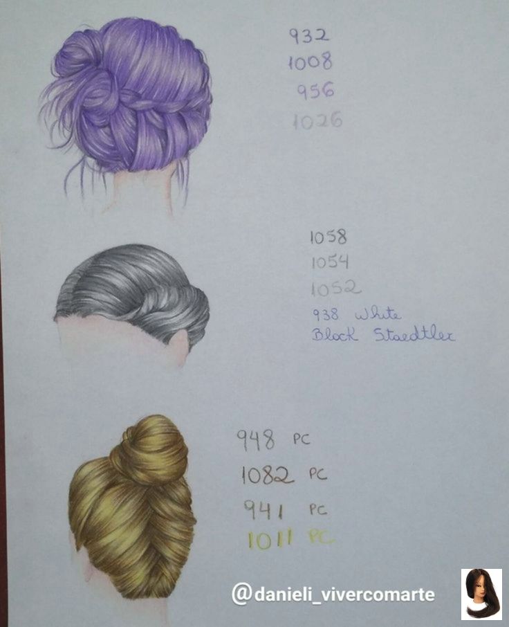 Hair coloring pencils